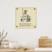 Kleine Bo-Peep: Klassieke Kate Greenaway Kwekerij Poster (Keuken)