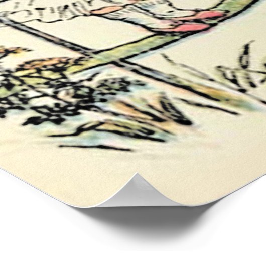 Kleine Bo-Peep: Klassieke Kate Greenaway Kwekerij Poster (Hoek)