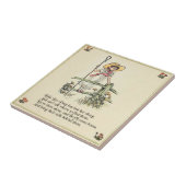 Kleine Bo-Peep: Klassieke Kate Greenaway Kwekerij Tegeltje (Zijkant)