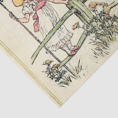 Kleine Bo-Peep: Klassieke Kate Greenaway Kwekerij Tissuepapier (Detail)