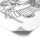 Kleine Bo PeeP Moeder gans Kleurplaat Poster (Hoek)