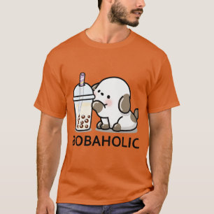 Kleine Bobaholic Puppy Loves Boba Thee T-shirt