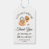 kleine boe , chic halloween baby shower dank je cadeaulabel (Voorkant)