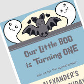 Kleine boe Eén Cute Halloween 1-jarig Kaart