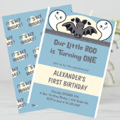 Kleine boe Eén Cute Halloween 1-jarig Kaart