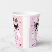 Kleine Boe! Meisje Roze Schattige Halloween 2e Ver Papieren Bekers (Rechts)