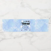 Kleine Boe! Schattige Boy Spooky Halloween 1e Verj Waterfles Etiket (Enkel label)