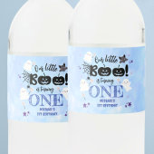 Kleine Boe! Schattige Boy Spooky Halloween 1e Verj Waterfles Etiket