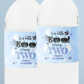Kleine Boe! Schattige Boy Spooky Halloween 2e verj Waterfles Etiket