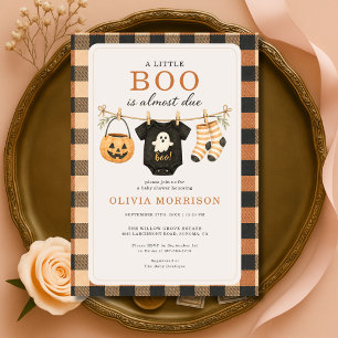 Kleine Boe Waslijn Halloween Baby Shower Kaart