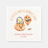 kleine boe, waterverf halloween baby shower servet (Voorkant)