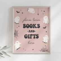 Kleine Boeken en Geschenken Party Sign
