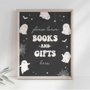 Kleine Boeken en Geschenken Party Sign Poster