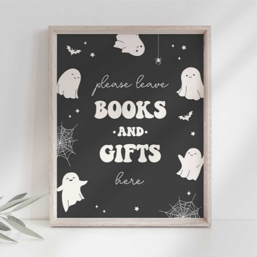 Kleine Boeken en Geschenken Party Sign Poster