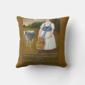 Kleine boepepje heeft haar schaap verloren leuk sc kussen (Achterkant)