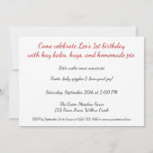 Kleine boer 1e verjaardag kaart (Achterkant)