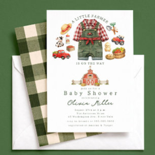 Kleine Boer Baby Borrel Uitnodiging