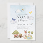 Kleine Boer Boerderijdieren 1e verjaardag Kaart (Voorkant)