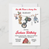 Kleine Boer Clothesline Verjaardagsfeestje Kaart (Voorkant)