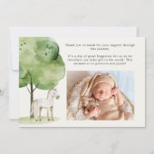 Kleine boerderij kinderkamer dieren geboorteaankon kaart (Achterkant)