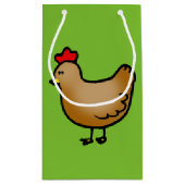 kleine boerderij kip klein cadeauzakje (Achterkant)