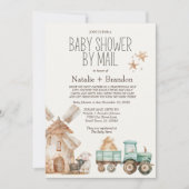 Kleine Boerderij Kwekerij Dieren Per Mail Baby sho Kaart (Voorkant)