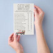 Kleine Boerderijdieren Baby shower Mama Daddy Game Flyer (Hand)