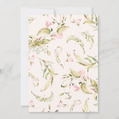 Kleine Boho Wildflower Garden Hallo Baby shower Kaart (Achterkant)