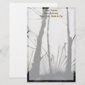 Kleine bomen en volle maan briefpapier (Voorkant / Achterkant)