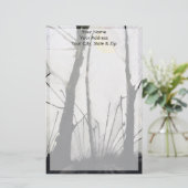 Kleine bomen en volle maan briefpapier (Staand voorkant)