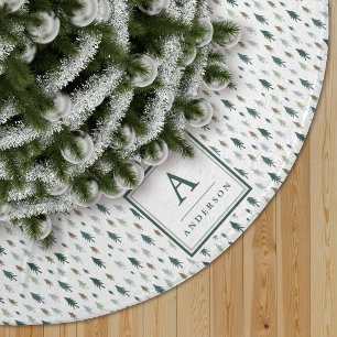 Kleine bomen   monogram boomrok kerstboom rok