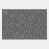 Kleine bomen, neutraal bruin, HO HO-set Inpakpapier Vel (Voorkant 3)