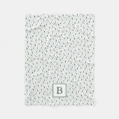 Kleine bomen | Vakantiemonogram Fleece Deken (Voorkant)