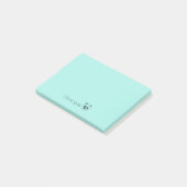 Kleine bonte man post-it® notes (Schuin)