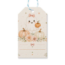 Kleine Boo Baby Shower Cadeaubijschrift | Pompoen