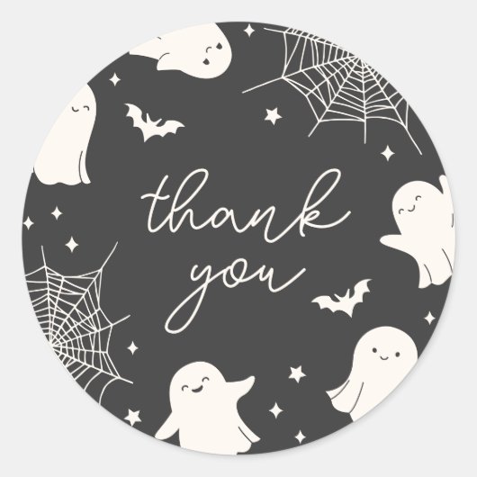 Kleine Boo Dankjewel Sticker (Voorkant)
