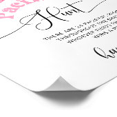 Kleine boo Fopspeen jacht baby shower spel Poster (Hoek)