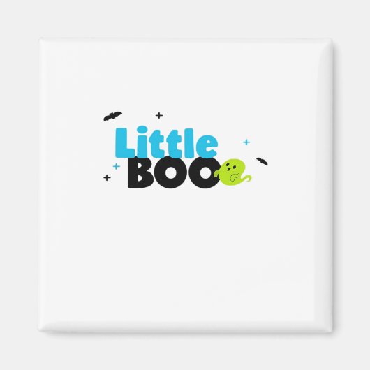 Kleine Boo Grappige Retro Magneet (Voorkant)