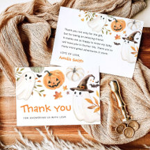 Kleine Boo Halloween Baby Shower Bedankje