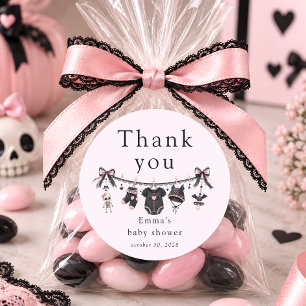 Kleine Boo Halloween Baby Shower Bedankt Ronde Sticker