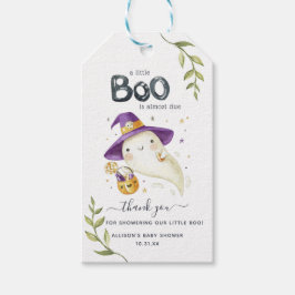 Kleine Boo Halloween | Baby Shower Dank je wel Cadeaulabel