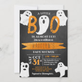 Kleine Boo. Halloween Baby shower Kaart (Voorkant)