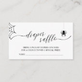 Kleine Boo Halloween Baby Shower Luier Raffle Informatiekaartje (Voorkant)
