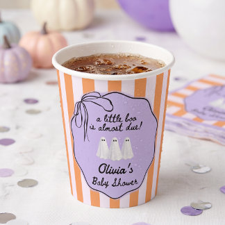 Kleine Boo Halloween Baby Shower Papieren Bekers