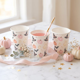 Kleine Boo Halloween Baby Shower Papieren Bekers