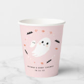 Kleine Boo Halloween baby shower roze papieren bek Papieren Bekers (Voorkant)