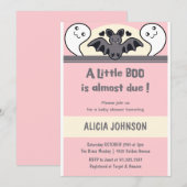 Kleine Boo Halloween babyshower Kaart (Voorkant / Achterkant)