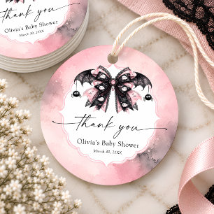 Kleine Boo Halloween Gotische Baby Shower Bedankt Bedankjes Labels