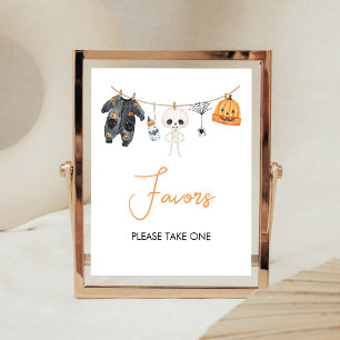 Kleine Boo Halloween Waslijn Favorieten Bord Poster