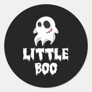 Kleine Boo In Halloween Cool Grafisch Ronde Sticker